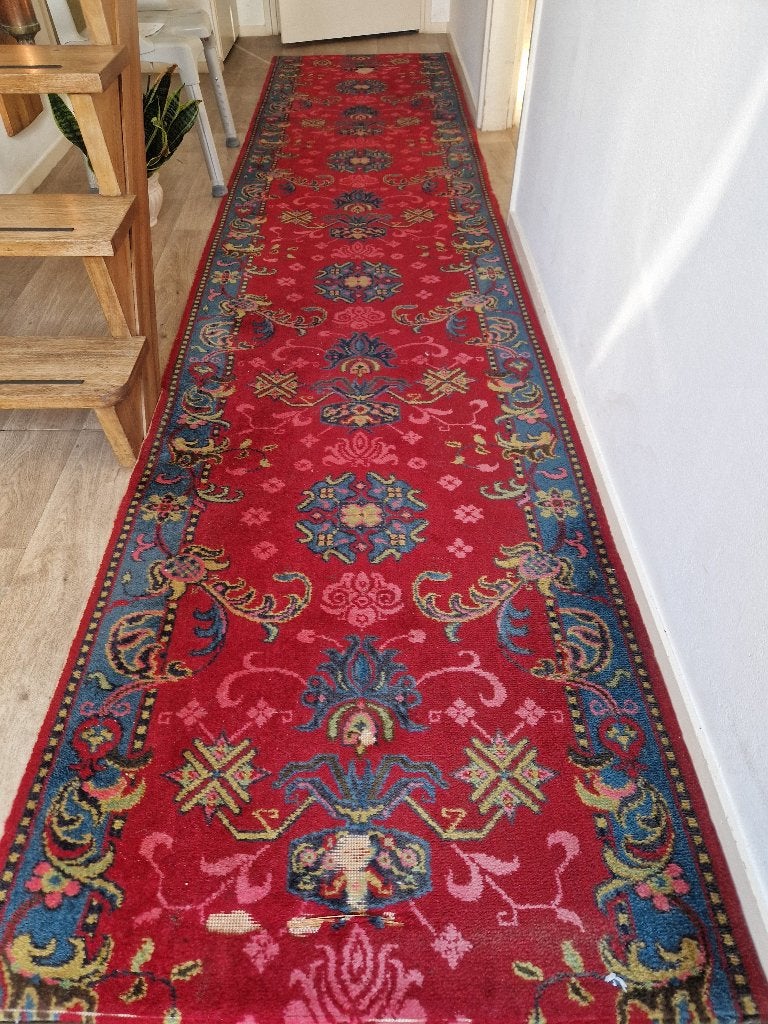 Oosterse tapijt en loper, Ophalen, Gebruikt, 200 cm of meer, 50 tot 100 cm