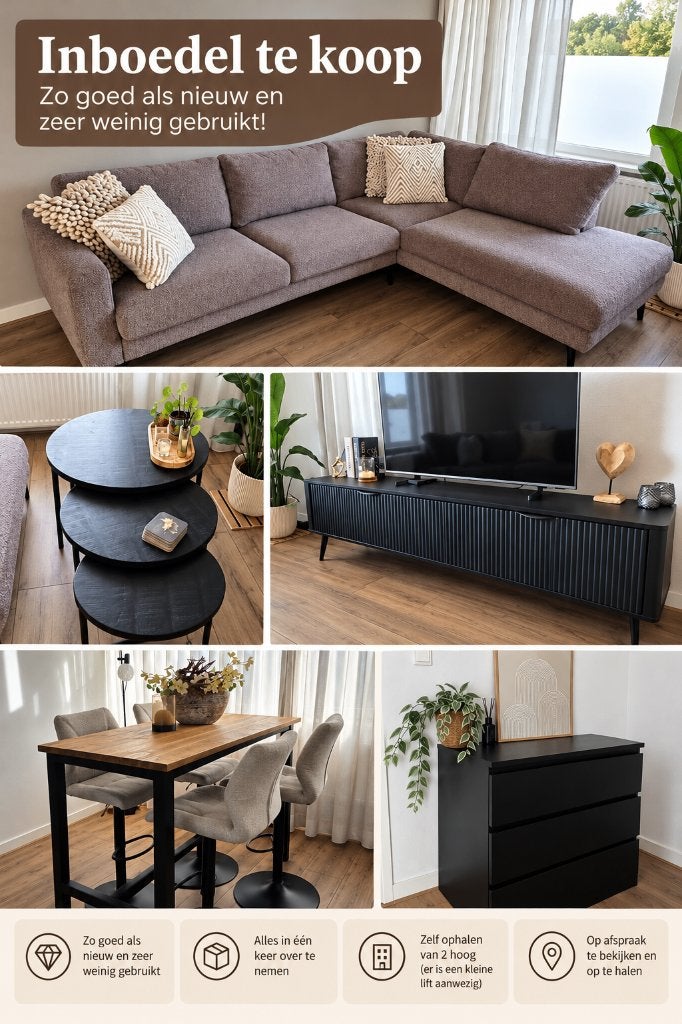 Complete moderne inboedel te koop – zo goed als nieuw!, Huis en Inrichting, Ophalen
