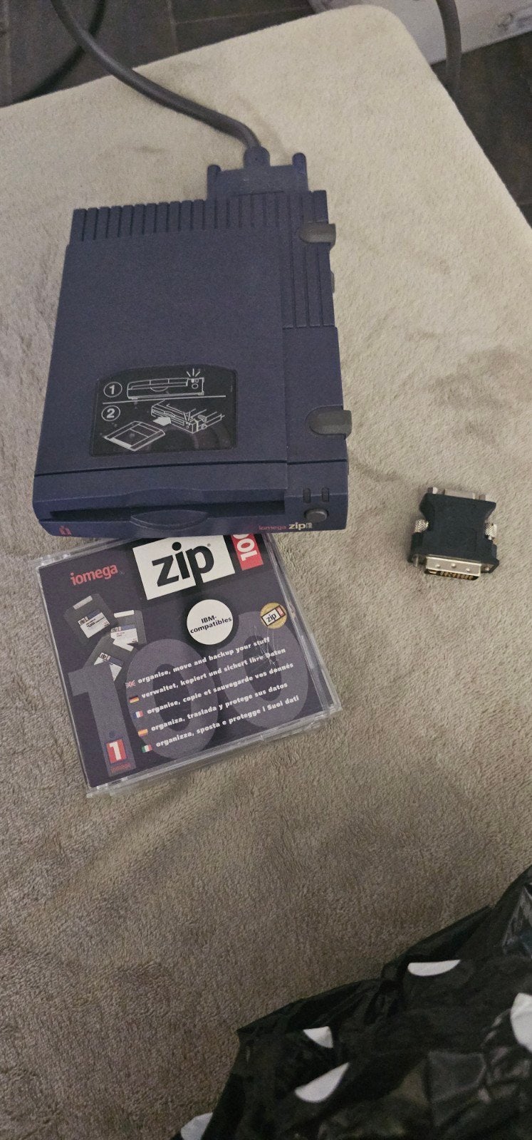Iomega Zip Drive 100 MB met schijven en adapters, Computers en Software, Gebruikt, Server, HDD, Ophalen of Verzenden
