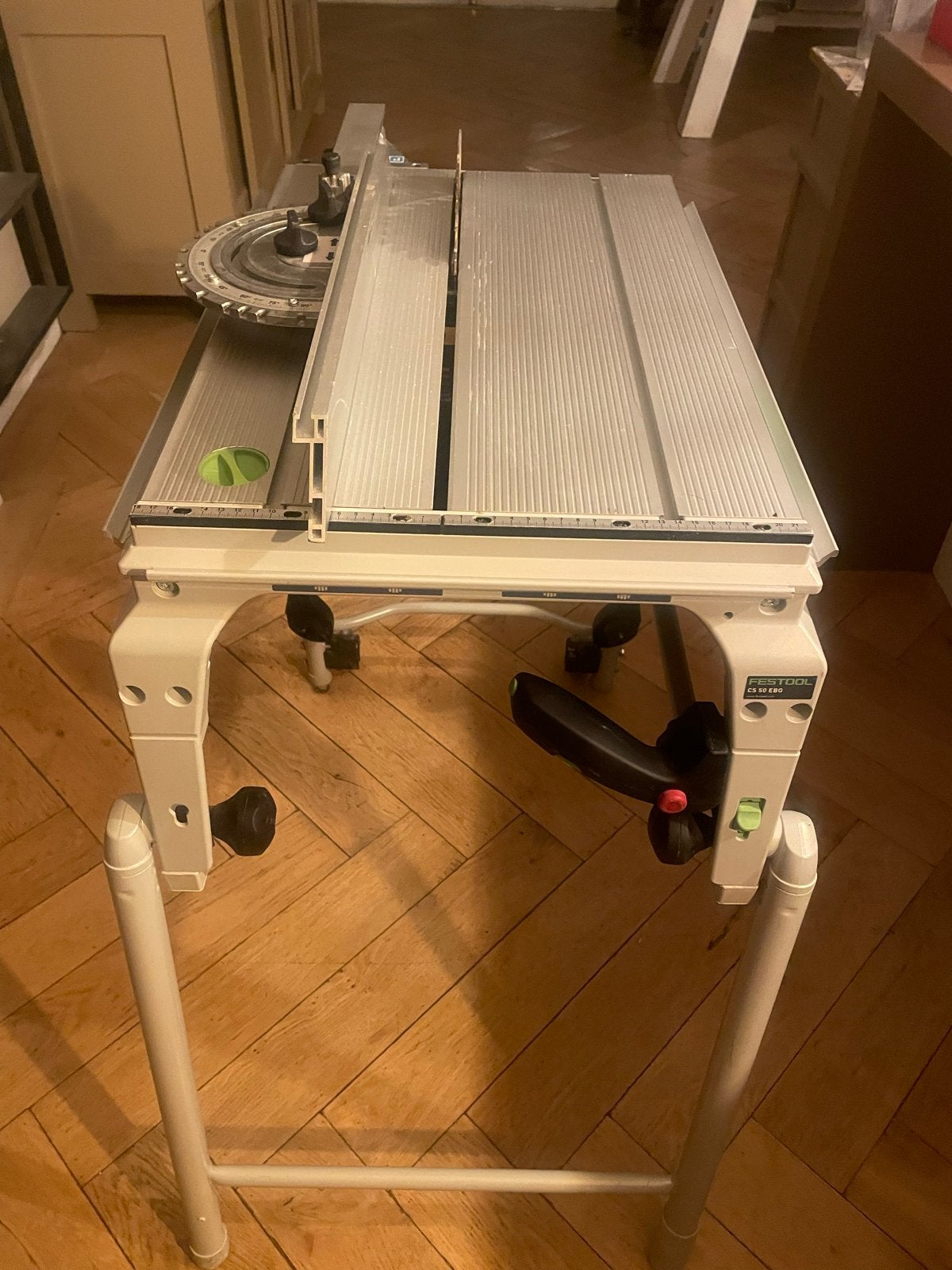 Festool CS 50 EBG Precisio Tafelzaag / Trek-Afkortzaag, Doe-het-zelf en Verbouw, Gereedschap | Zaagmachines, Gebruikt, 70 mm of meer