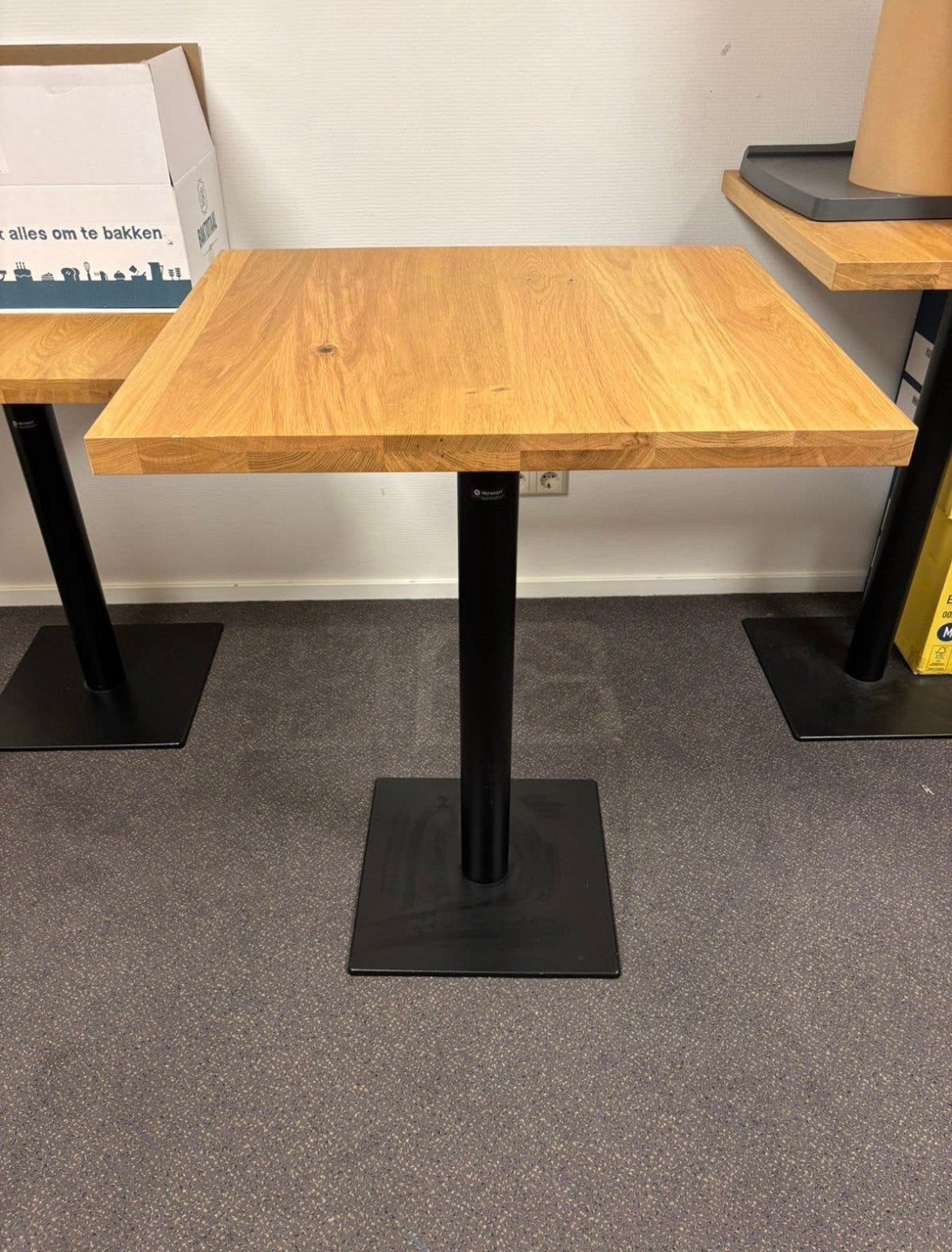 4x eiken massief tafels 60x70cm, Ophalen, 200 cm of meer, 50 tot 100 cm, Zo goed als nieuw