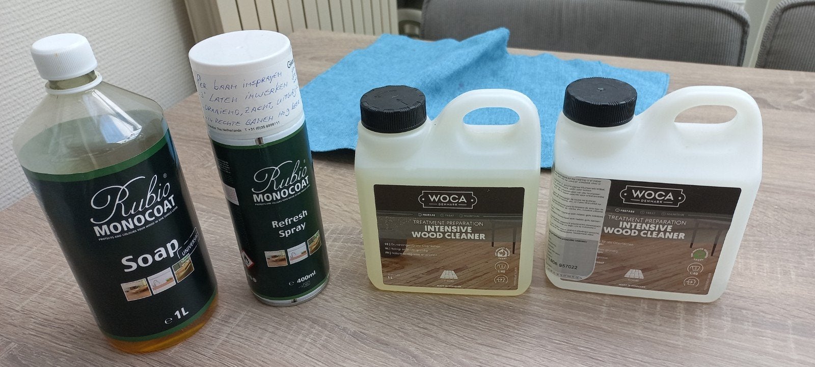 Rubio Monocoat en Woca Houtreinigingsproducten, Ophalen of Verzenden