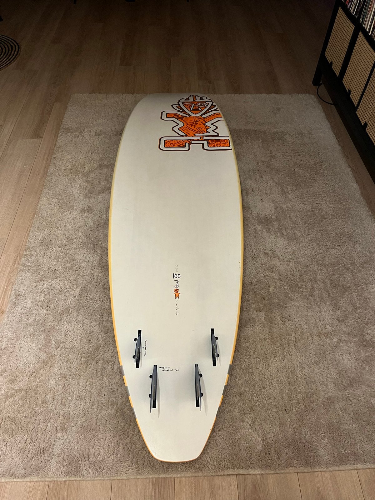 Starboard Quad 100 Wave Windsurfplank, Ophalen, Minder dan 250 cm, Zo goed als nieuw, Starboard