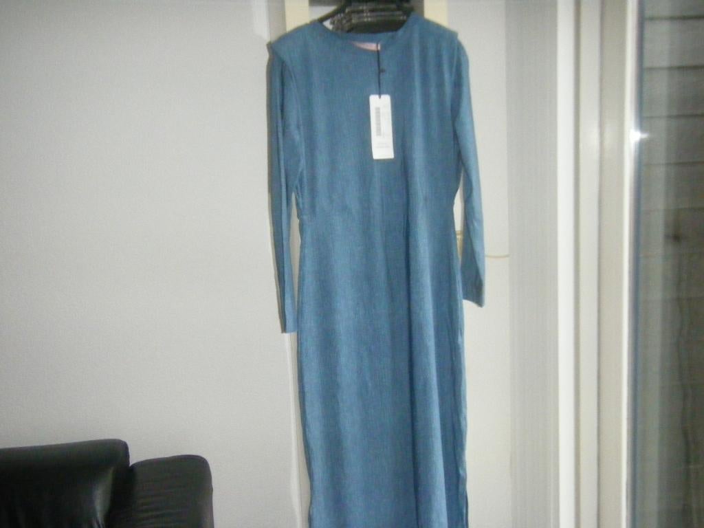 studio anneloes tammy jeans dress travelstof, Maat 38/40 (M), Blauw, Nieuw, Ophalen of Verzenden