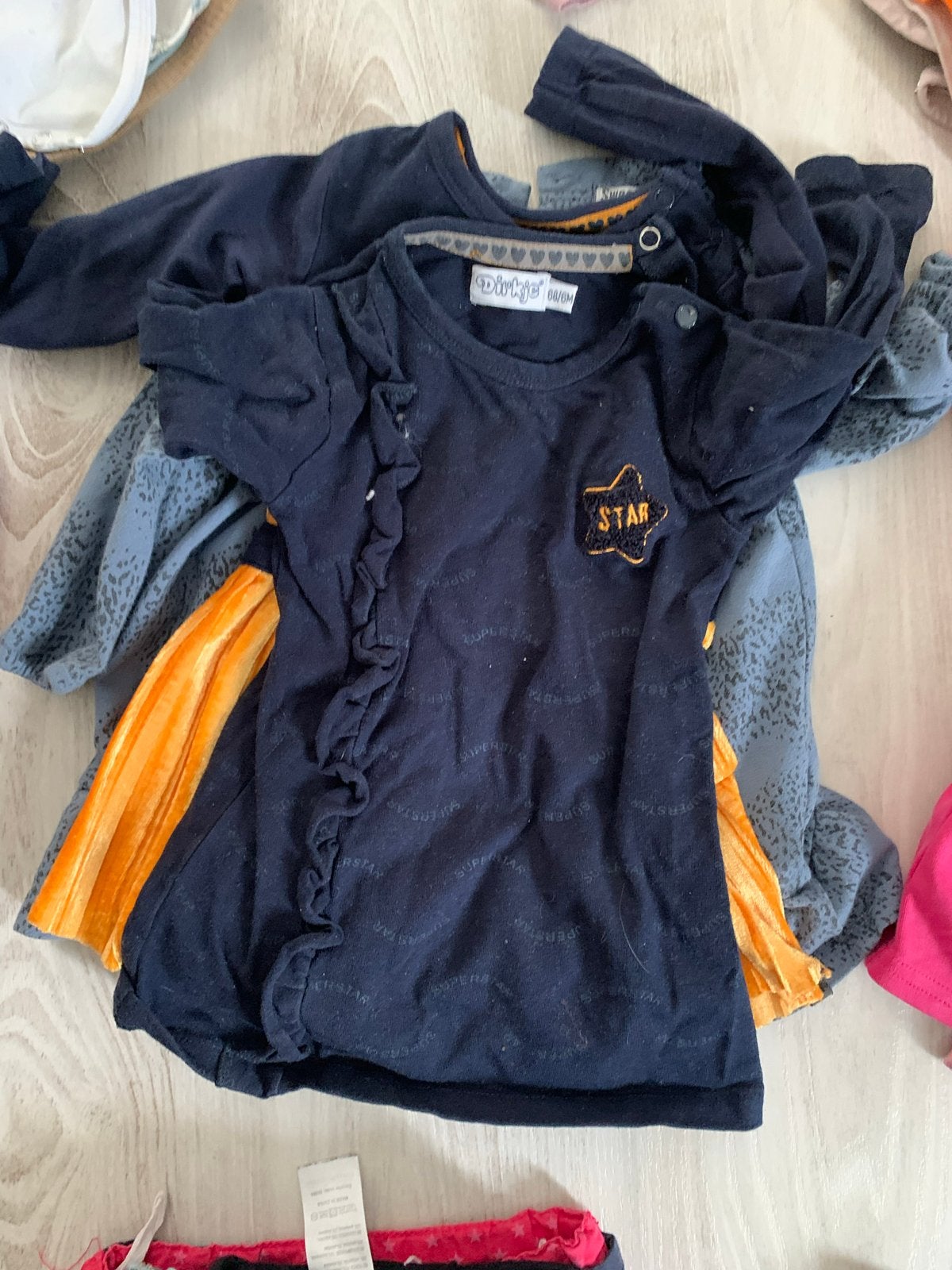 Grote set meisjeskleding maat 50-74 (diverse merken), Kinderen en Baby's, Babykleding | Maat 62, Ophalen, Gebruikt, Meisje