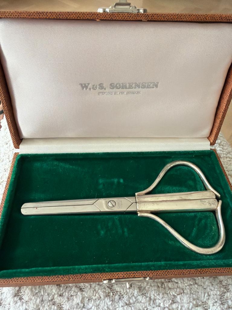 W&S Sorensen Sterling Zilveren druiven schaar in Doos, Verzenden, Zo goed als nieuw