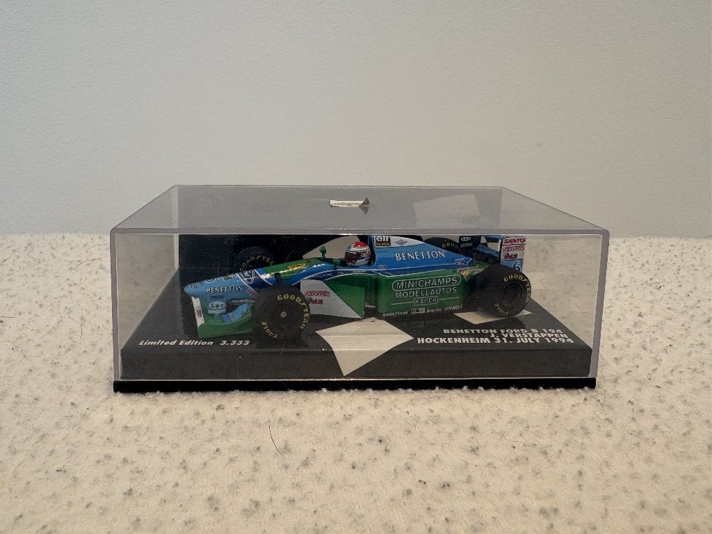 Jos Verstappen Benetton B194 1994 – Minichamps 1:43, Hobby en Vrije tijd, Ophalen of Verzenden, Zo goed als nieuw, Auto, MiniChamps