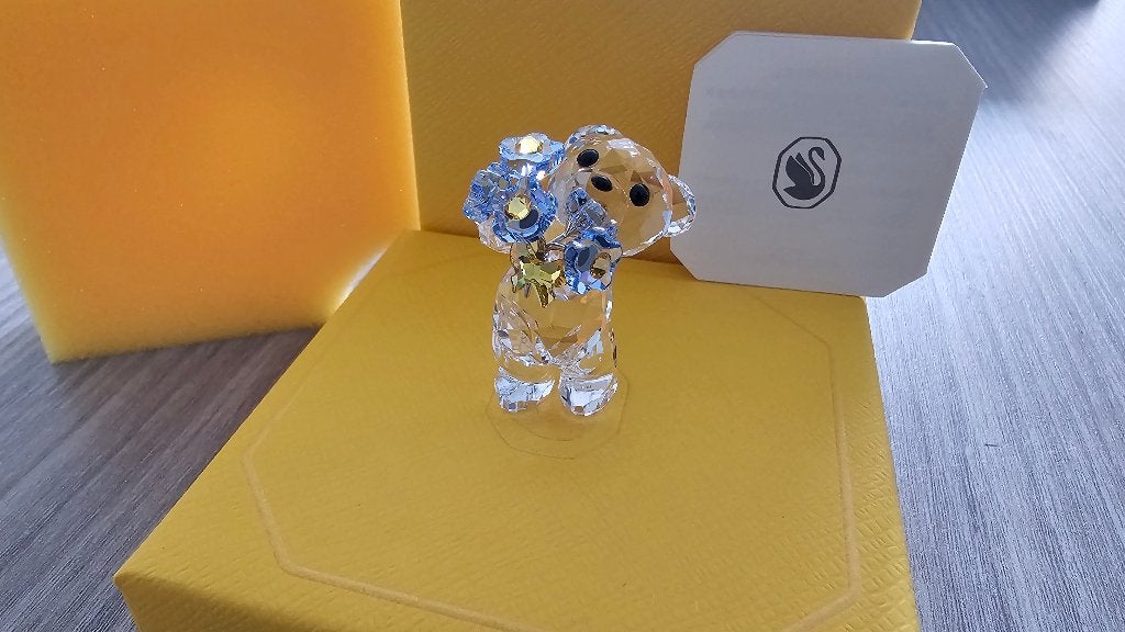 Swarovski Kris Beer Vergeet Me Nietje! NIEUW!, Verzamelen, Swarovski, Ophalen of Verzenden, Nieuw, Figuurtje