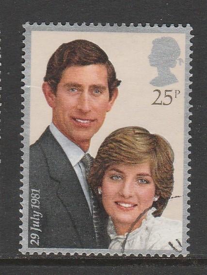Engeland 1981 - Charles en Diana, Ophalen, Gestempeld
