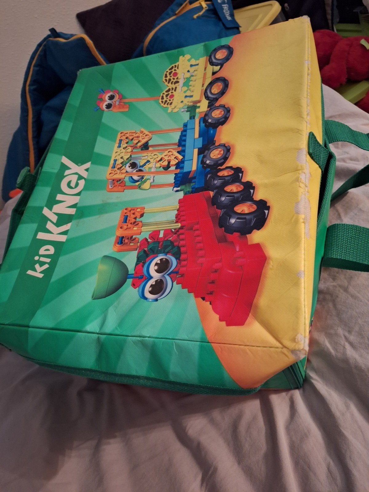 Grote tas vol Kid K'nex bouwblokken, Ophalen of Verzenden