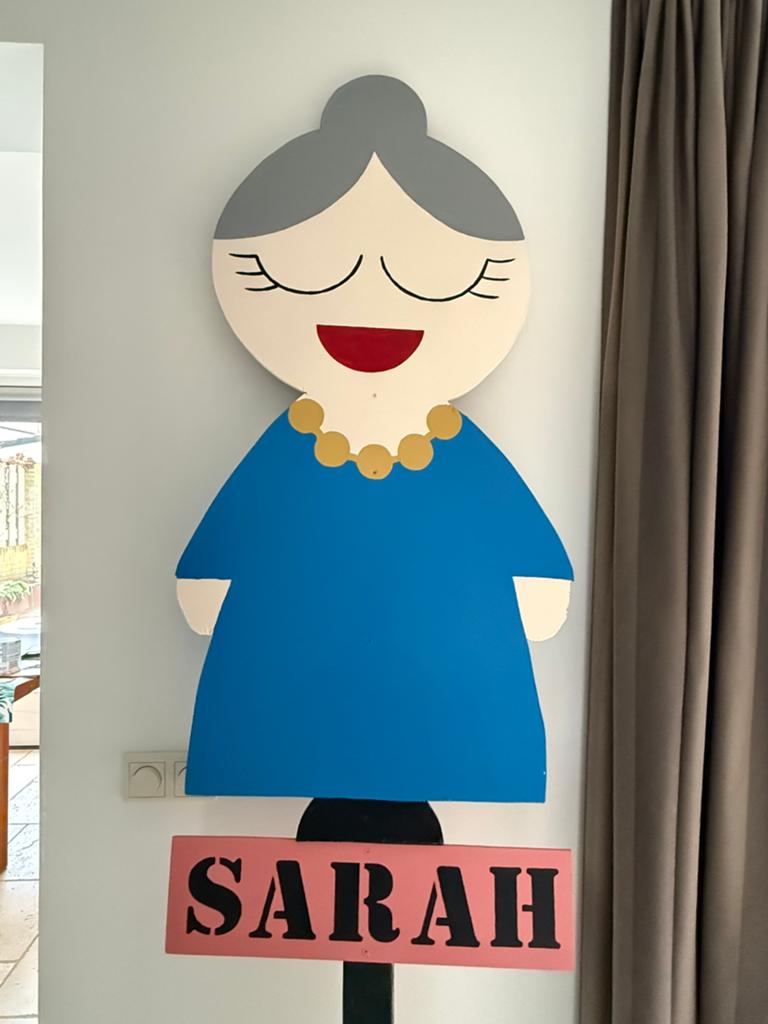 Te huur Sarah-bord, Ophalen, Zo goed als nieuw, Abraham of Sarah