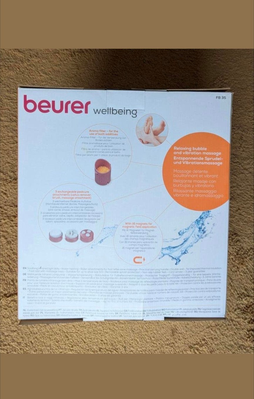 Beurer FB35 hydromassage voetenbad, zeer goed., Ophalen of Verzenden
