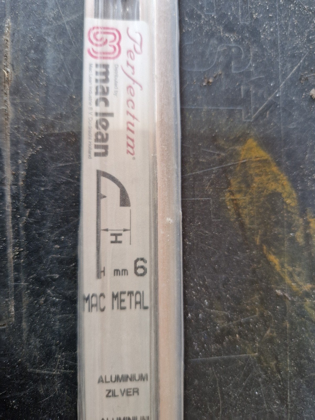 Perfectum Maclean Mac Metal Aluminium Zilver 6mm, Ophalen of Verzenden, Nieuw, Aluminium