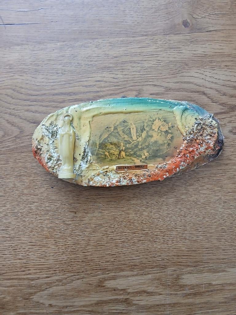 Vintage religieus souvenir Lourdes Meersel-Dreef, Antiek en Kunst, Ophalen of Verzenden