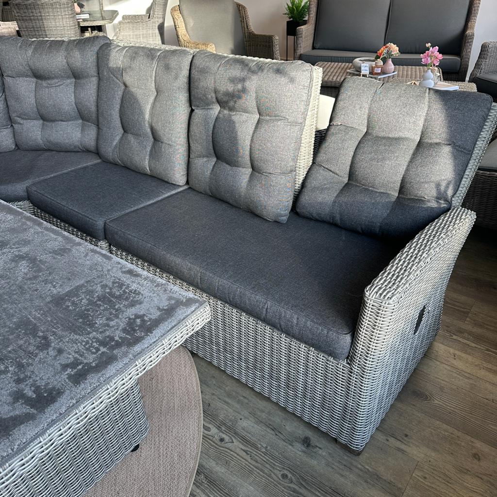 Luxe wicker Tuinset / Loungeset met verstelbare rugleuningen, Gebruikt, Verzenden, ., Zenq Tuinmeubelen