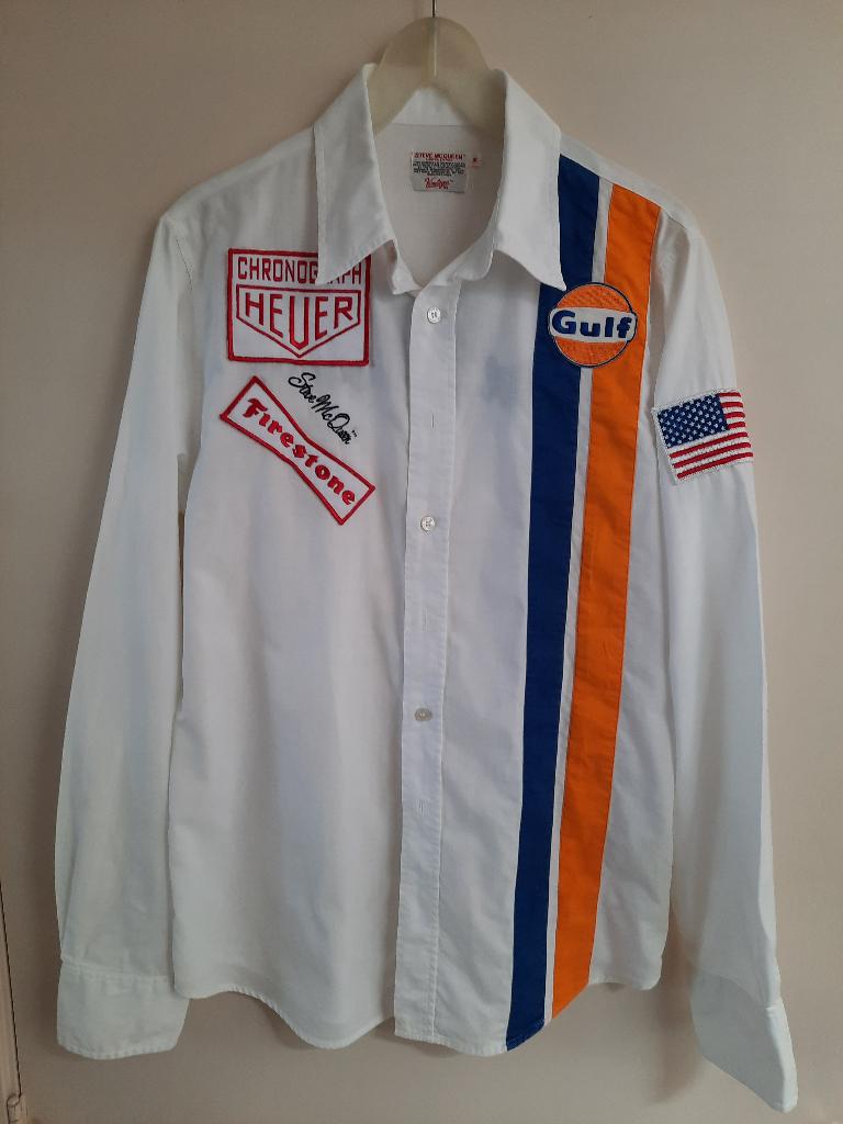 Steve McQueen shirt, Kleding | Heren, Overhemden, Verzenden, Zo goed als nieuw, Wit, Steve McQueen
