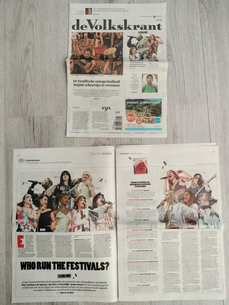Festivalzomer artikel S10, Lola Young, Billie Eilish, Verzenden, Zo goed als nieuw, Boek, Tijdschrift of Artikel