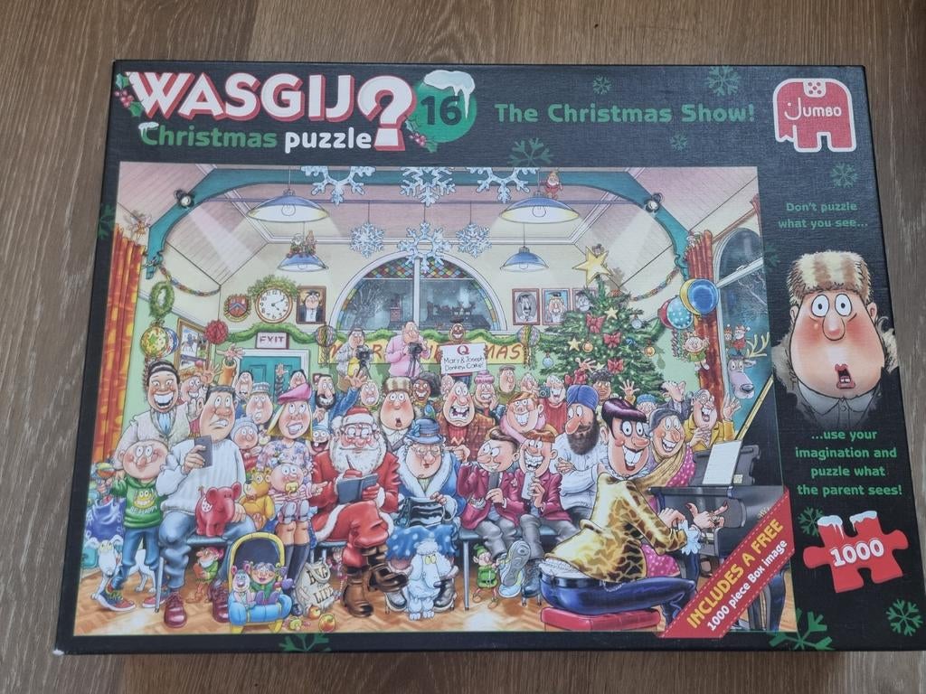 Wasgij puzzel ( The Christmas Show), Ophalen of Verzenden, 500 t/m 1500 stukjes, Zo goed als nieuw, Legpuzzel