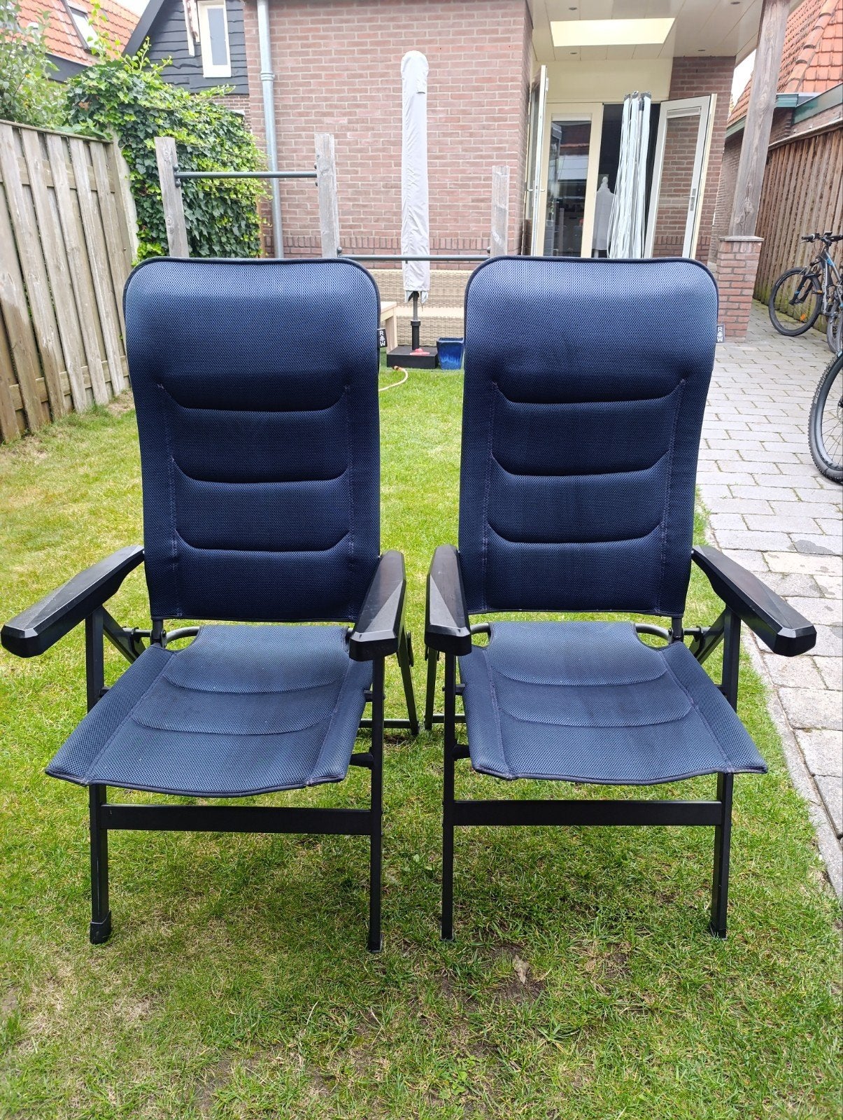 2 Redwood stoelen zeer comfortabel, Ophalen of Verzenden, Zo goed als nieuw, Campingstoel