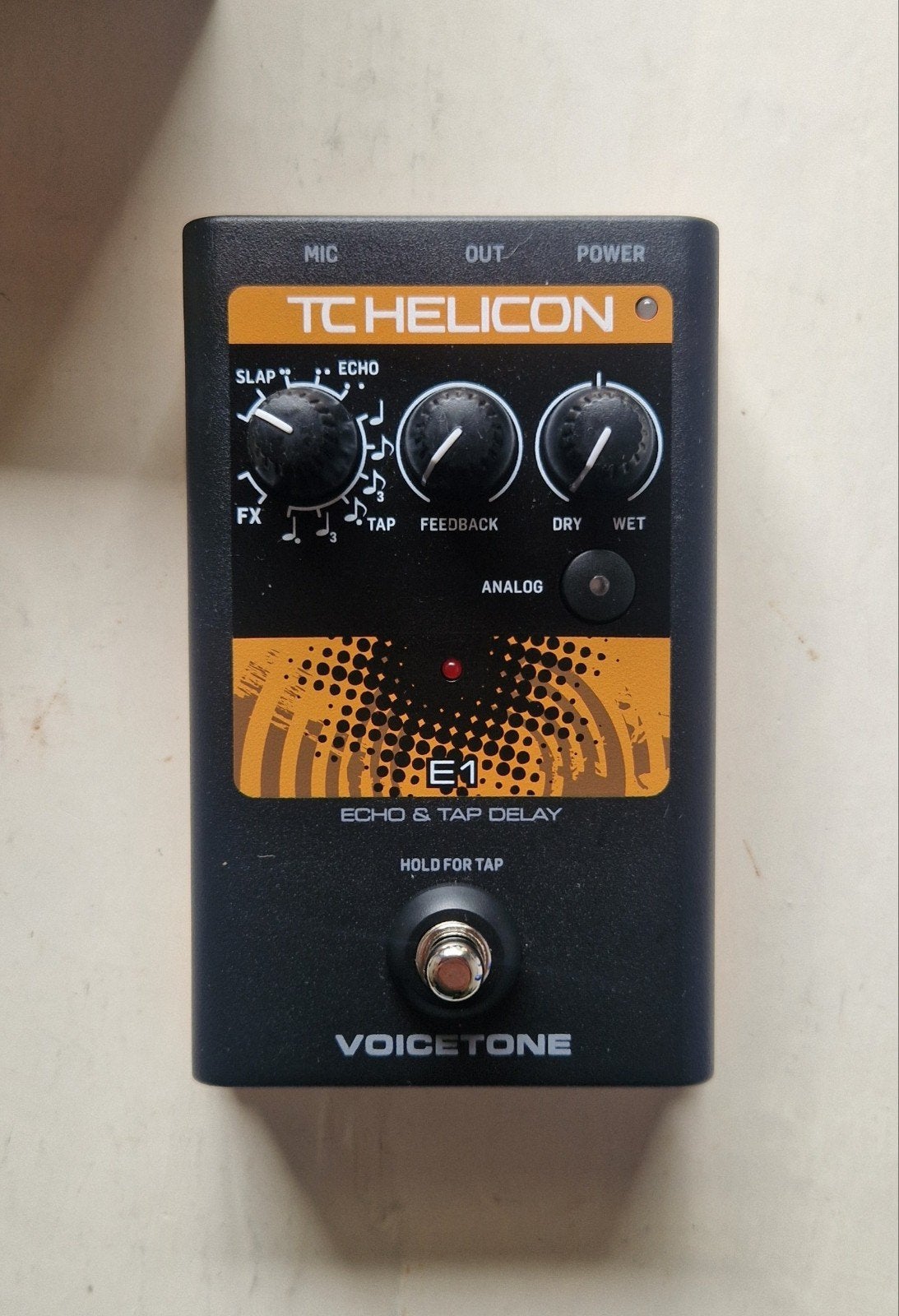 TC Helicon Voicetone E1 pedaal, Muziek en Instrumenten, Ophalen of Verzenden, Zo goed als nieuw