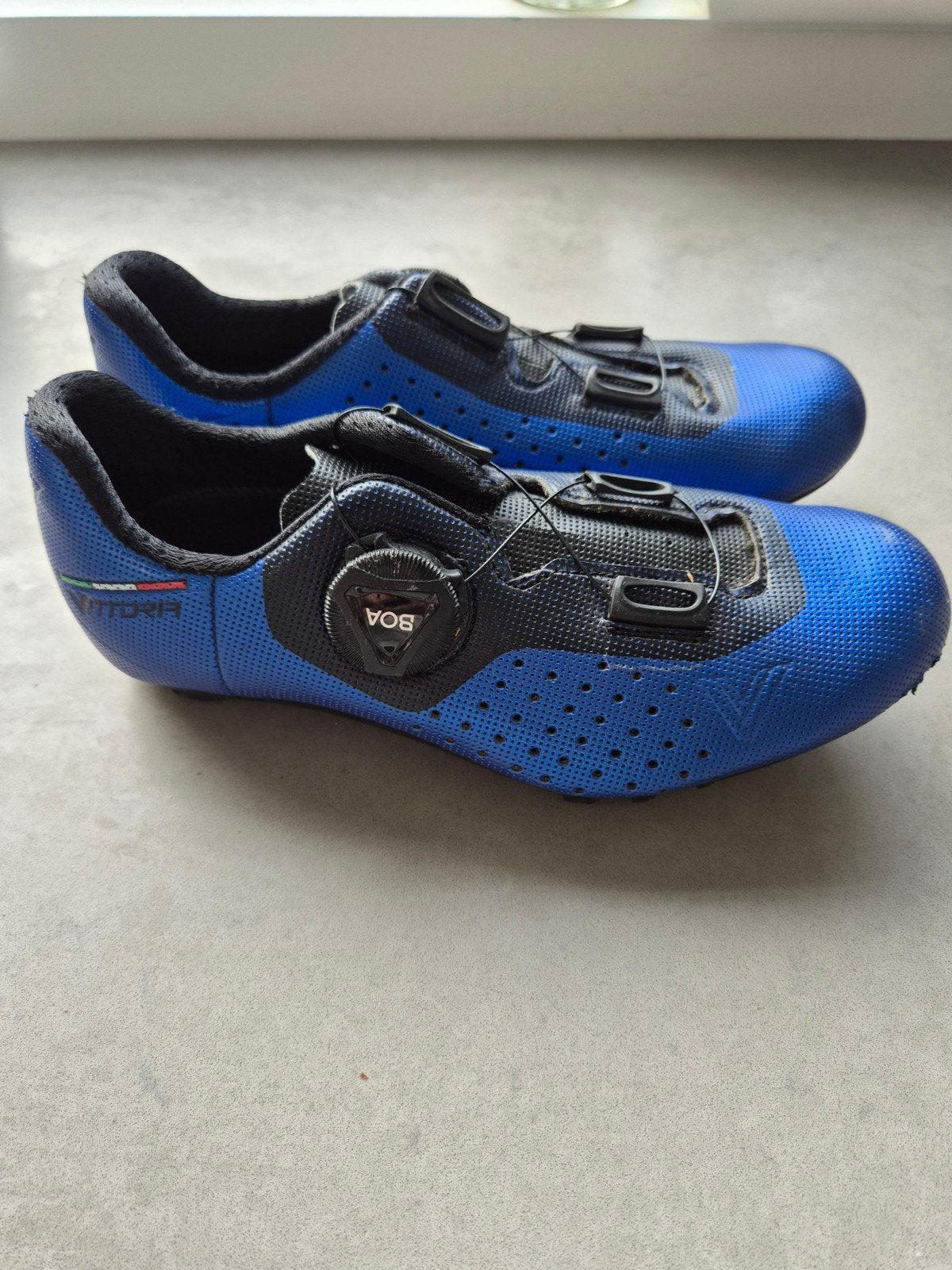 Vittoria Fietsschoenen - Blauw - Maat 32, Fietsen en Brommers, Fietsaccessoires | Fietskleding, Gebruikt, Heren, Schoenen, Overige maten