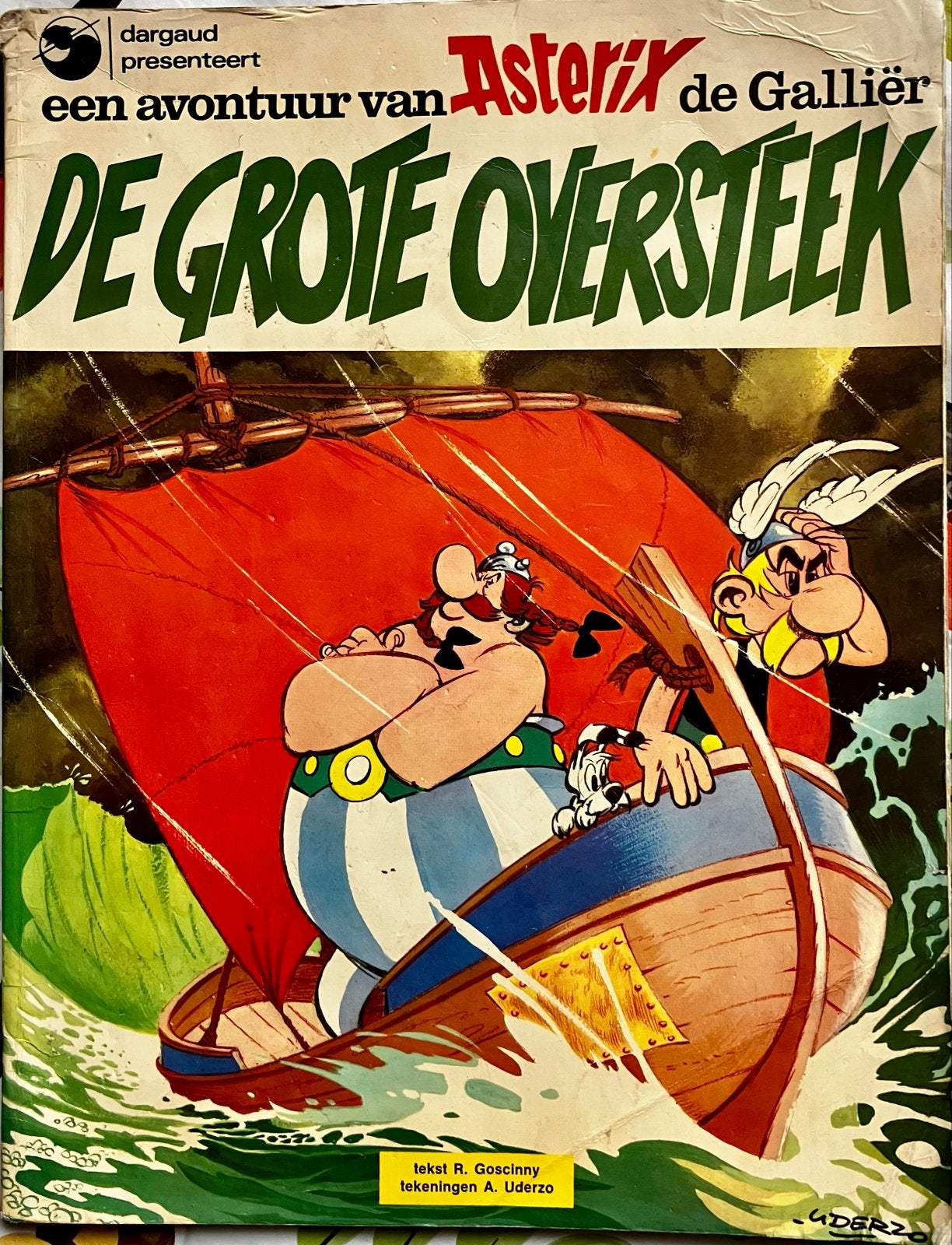 Asterix De Grote Oversteek - Dargaud 1976, Eén stripboek, Ophalen of Verzenden, Gelezen