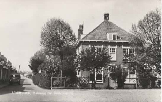 Arnemuiden Molenweg met Dokterswoning, Verzamelen, Ansichtkaarten | Nederland, Verzenden, 1960 tot 1980, Ongelopen, Zeeland