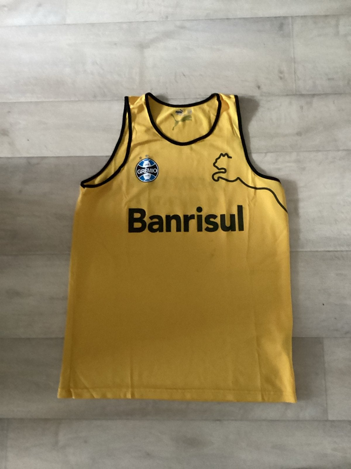 Cremio warming-up hesje - Geel Puma Banrisul Nieuw, Maat 52/54 (L), Geel, Nieuw, Ophalen of Verzenden