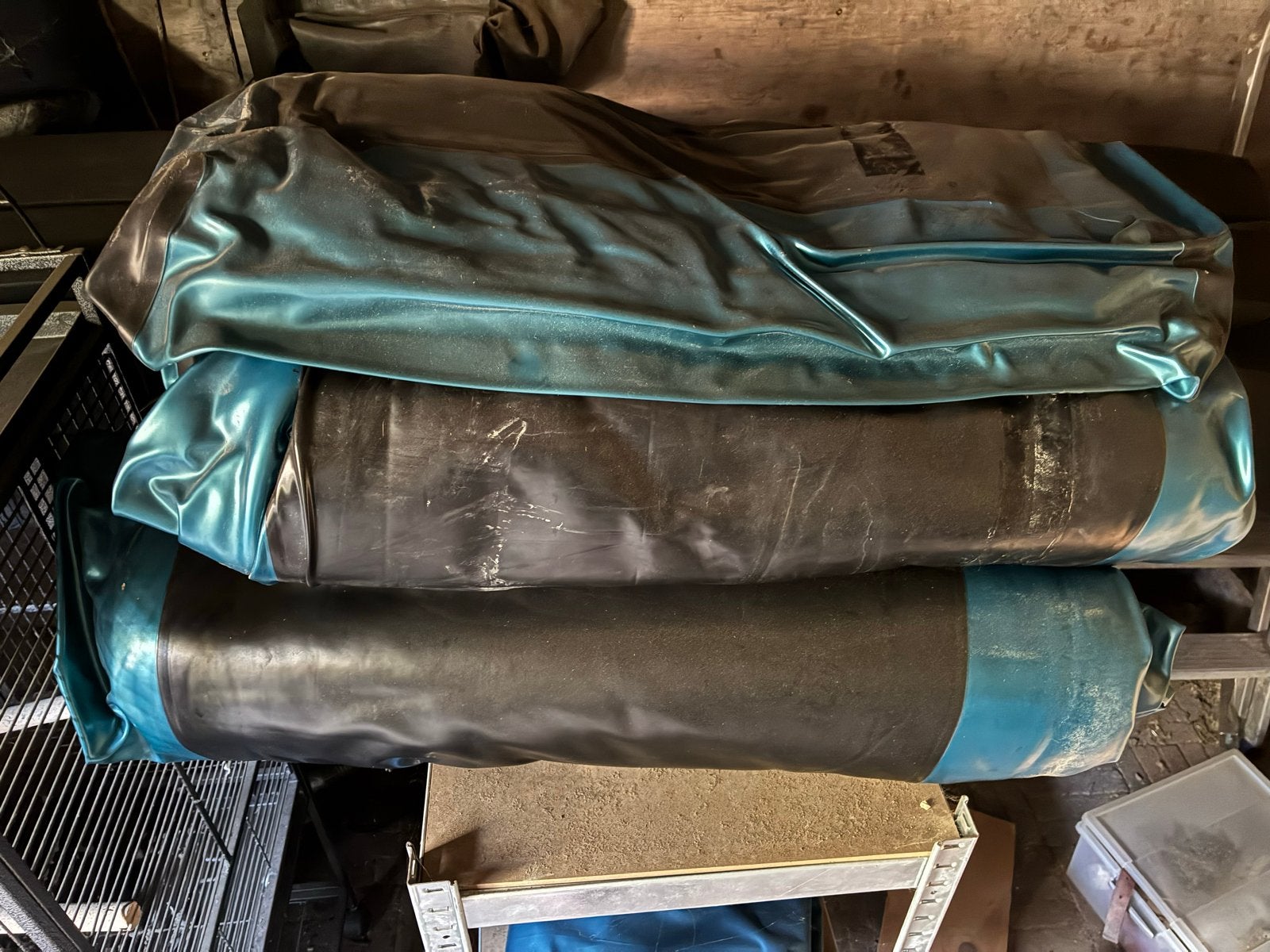 Waterzakken voor waterbed -, Huis en Inrichting, Slaapkamer | Waterbedden, Ophalen, Gebruikt, 90 cm, 210 cm