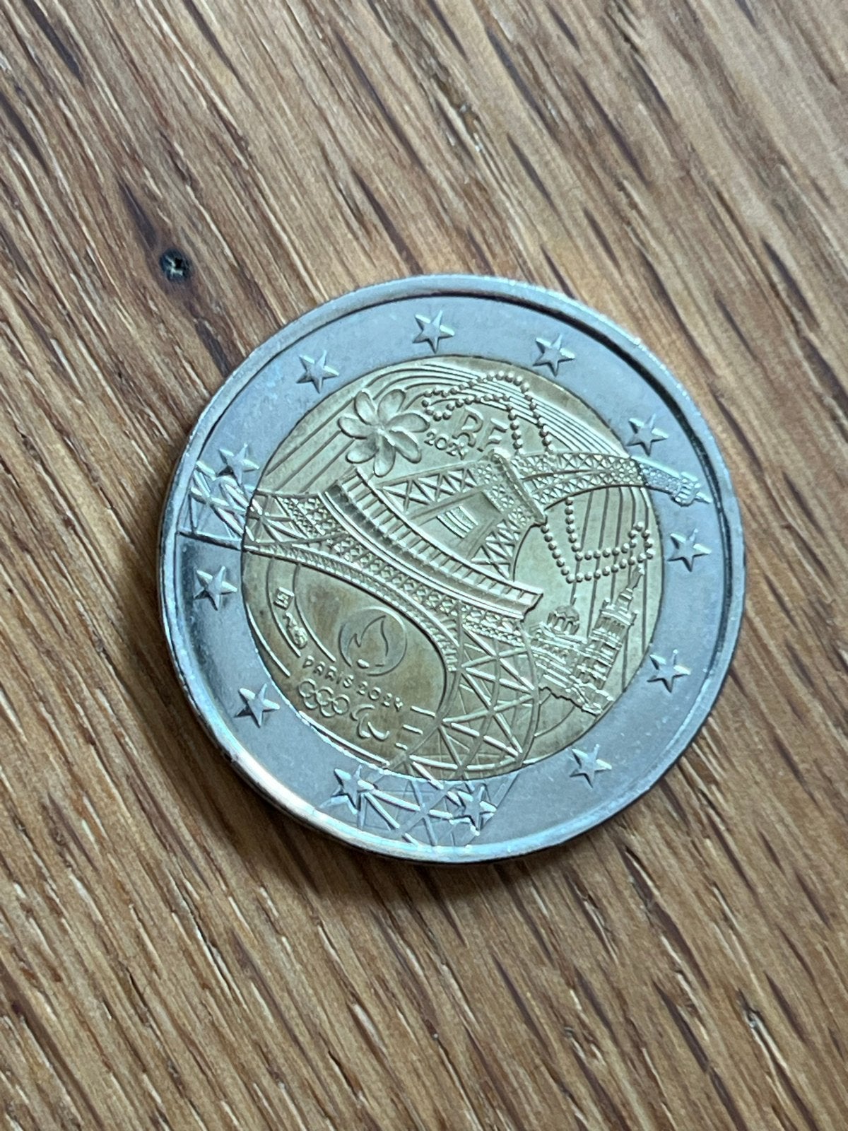 2 Euro Parijs 2024 Olympische Spelen munt, Ophalen of Verzenden, Frankrijk, 2 euro, Losse munt