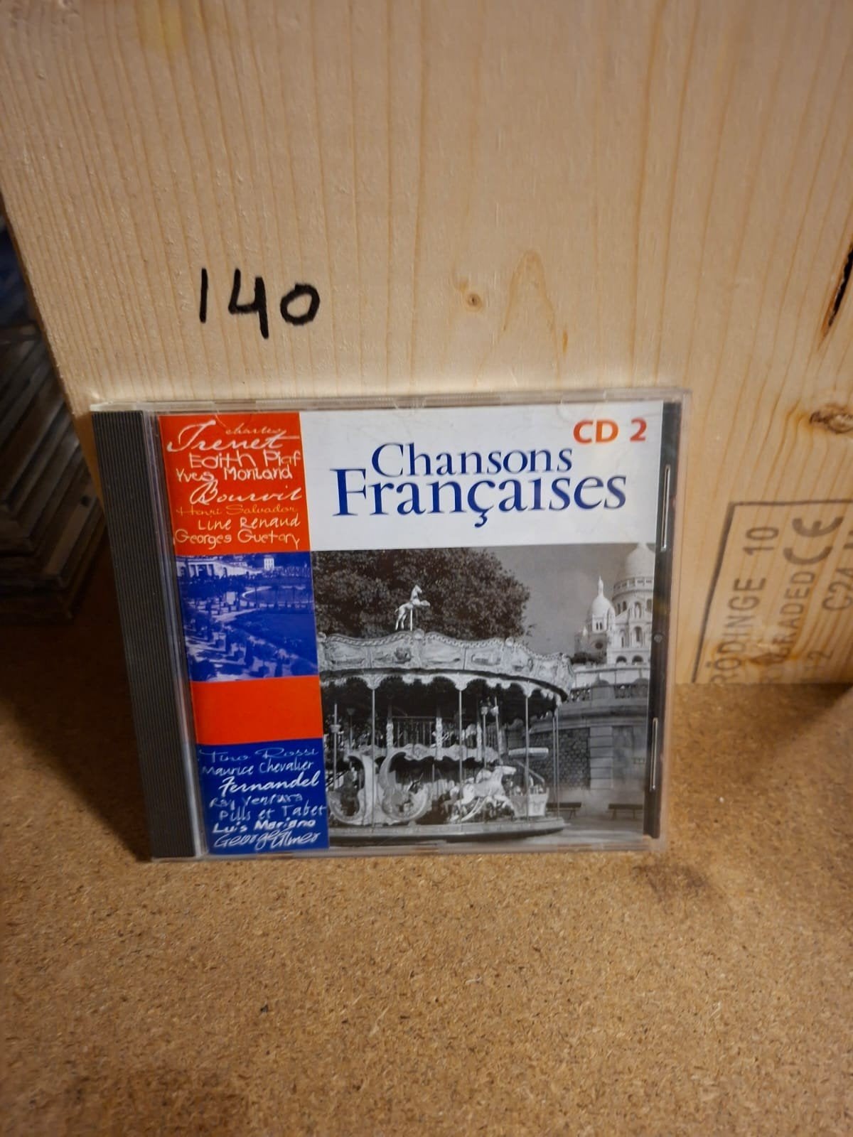 Chansons Françaises CD 2 - Diverse Franse Artiesten, Ophalen of Verzenden, Gebruikt, Verzamelalbum, Chanson
