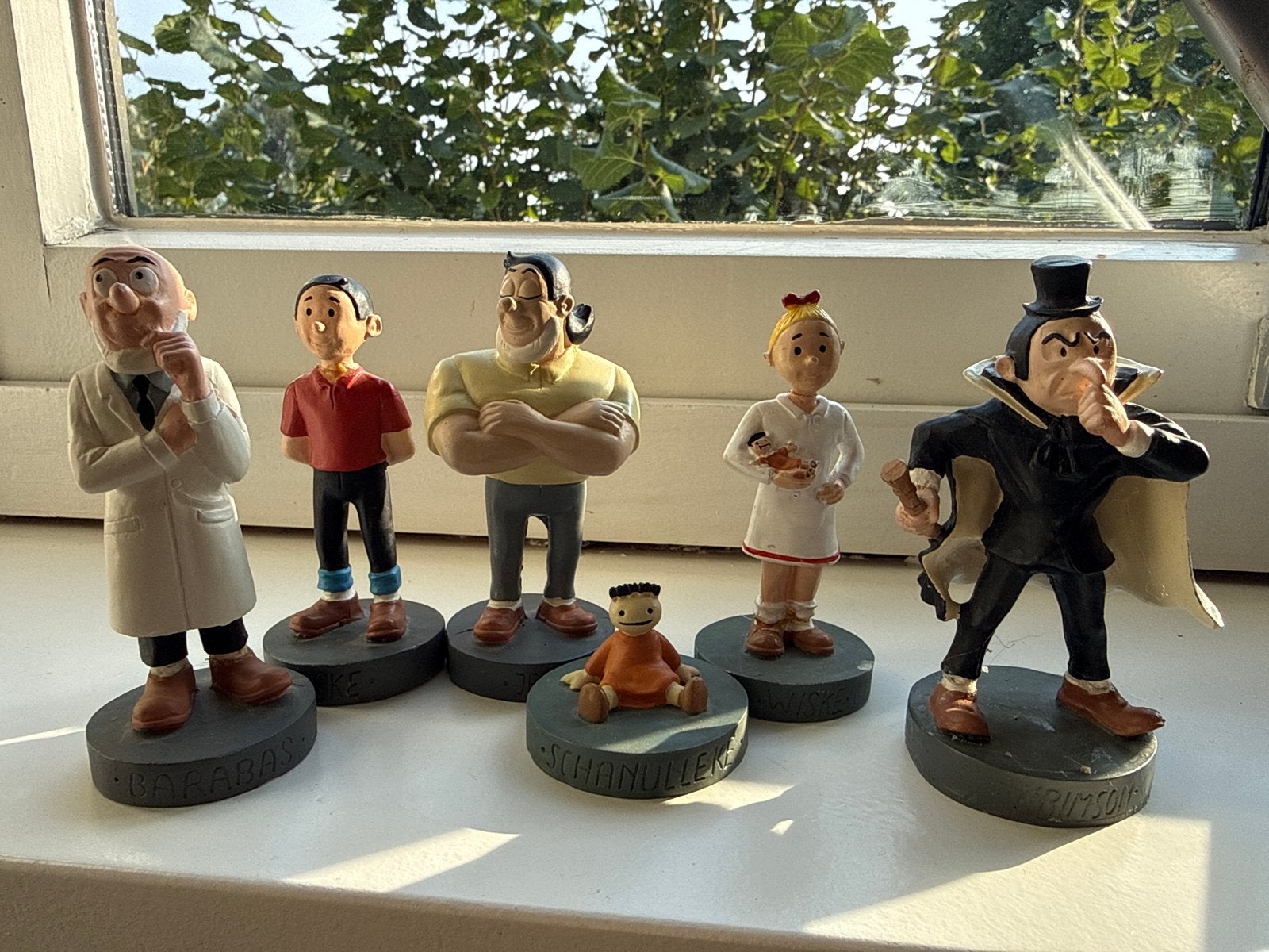 6 stuks Suske en Wiske beeldjes - albert heijn, Verzamelen, Ophalen of Verzenden, Suske en Wiske, Zo goed als nieuw, Beeldje of Figuurtje