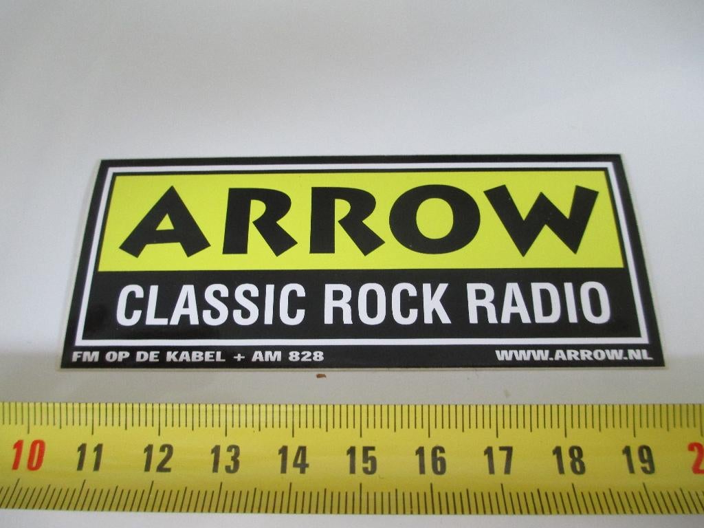 sticker ARROW CLASSIC ROCK RADIO  FV154 *, Ophalen, Zo goed als nieuw