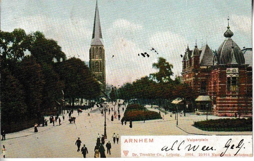 ARNHEM - VELPERPLEIN, Ophalen of Verzenden, Voor 1920, Gelopen, Gelderland