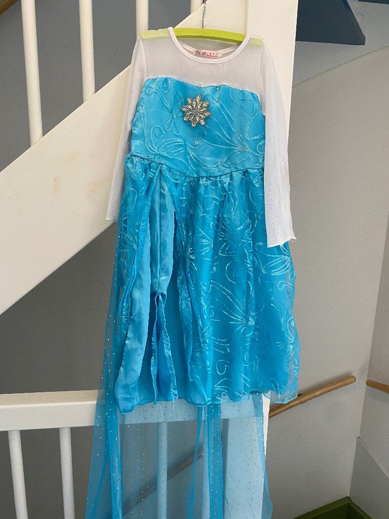 Elsa frozen meisje verkleed jurk, maat: 140, Ophalen of Verzenden, Gebruikt, Meisje, Jurk of Rok