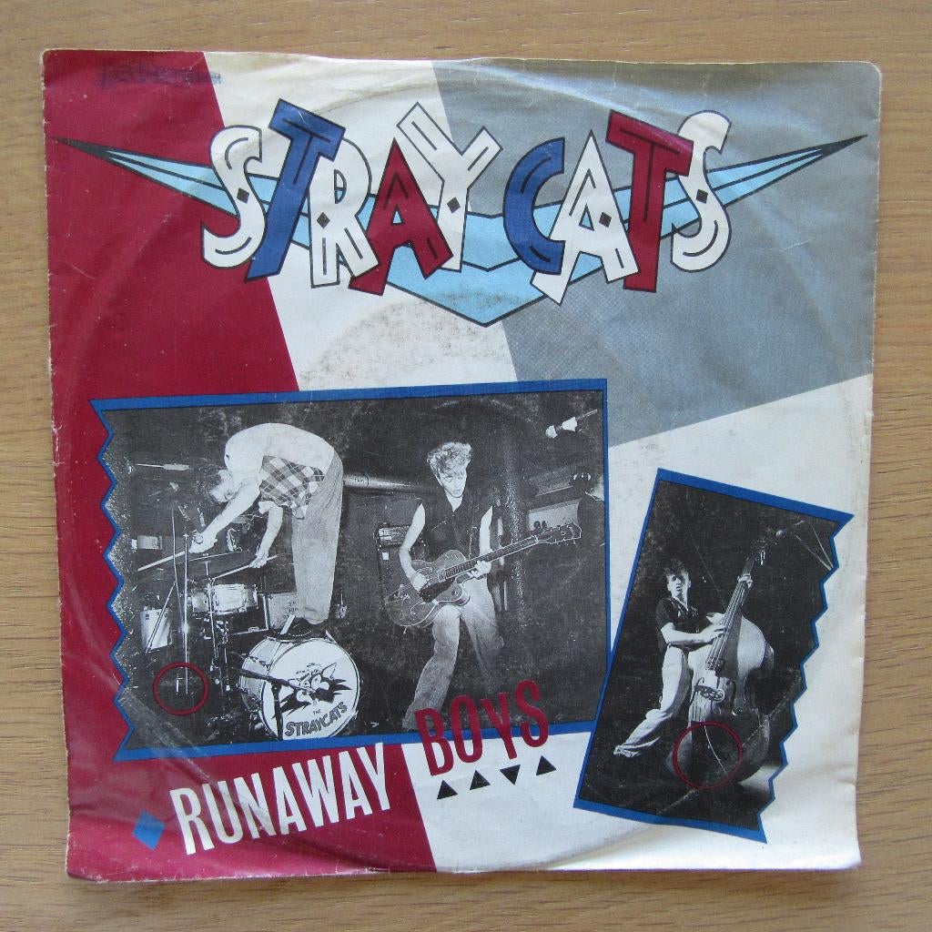single Stray Cats: Runaway Boys, Cd's en Dvd's, Vinyl Singles, Gebruikt, 7 inch, Single, Ophalen of Verzenden