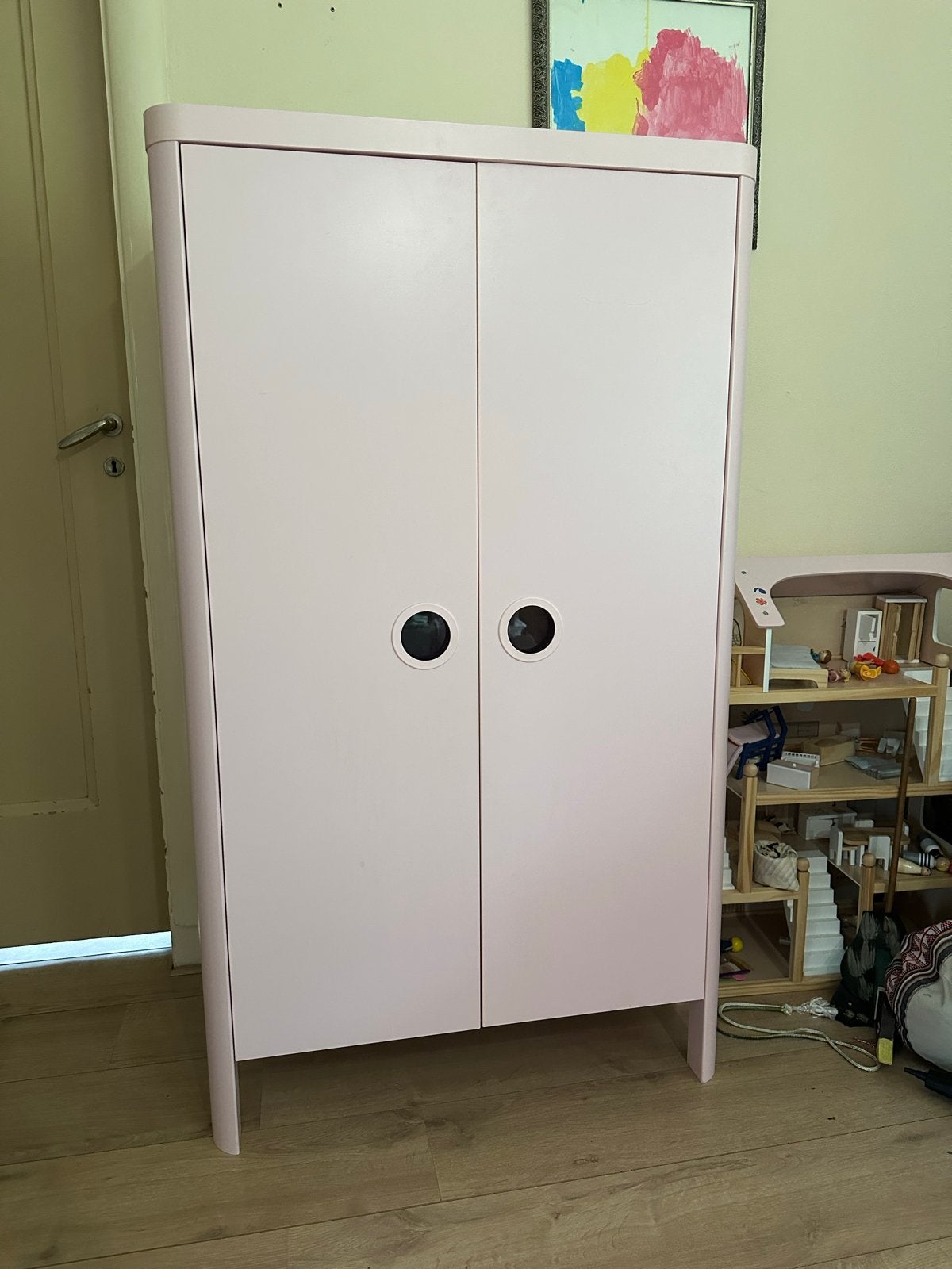 IKEA Busunge Kinderkledingkast Roze in zeer goede staat, Ophalen, Gebruikt, Kast, 50 tot 70 cm
