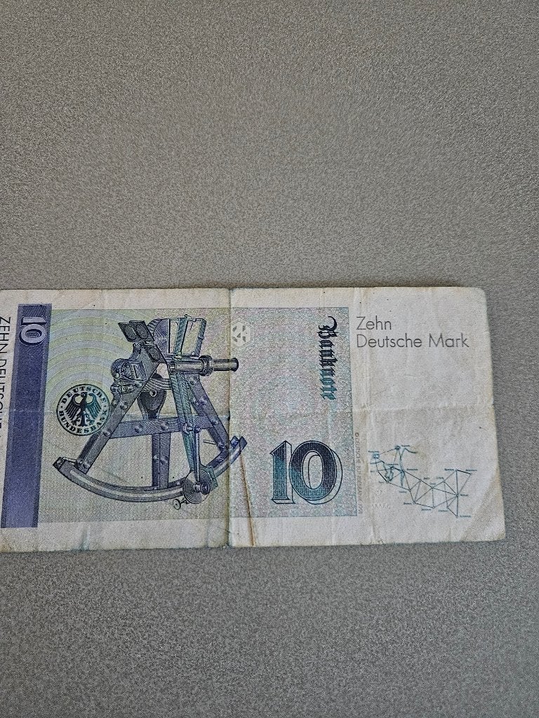 Biljet 10 duitse Mark, Ophalen of Verzenden, Duitsland, Los biljet