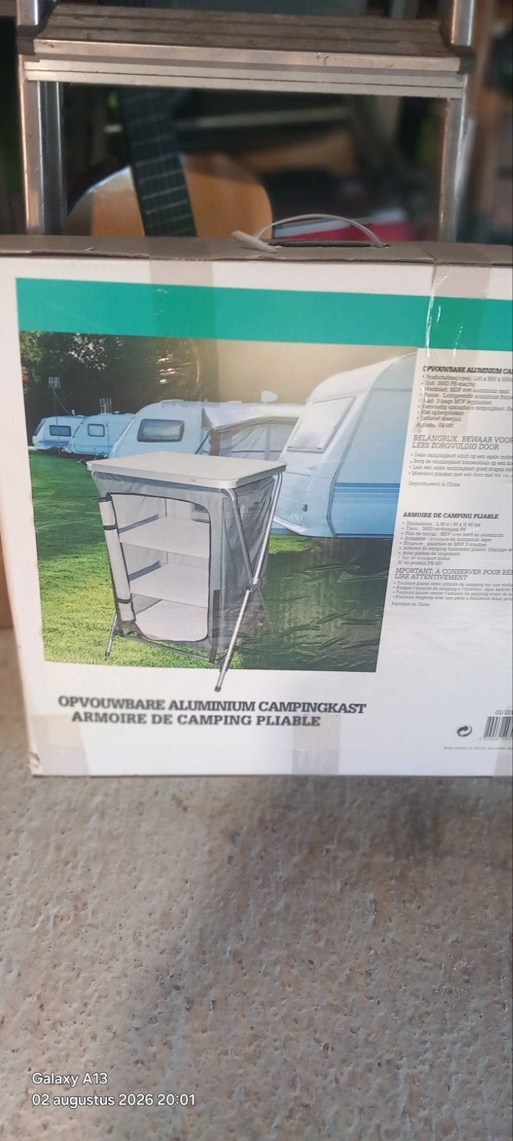 Nieuwe Opvouwbare Aluminium Campingkast - In Doos, Ophalen, Nieuw
