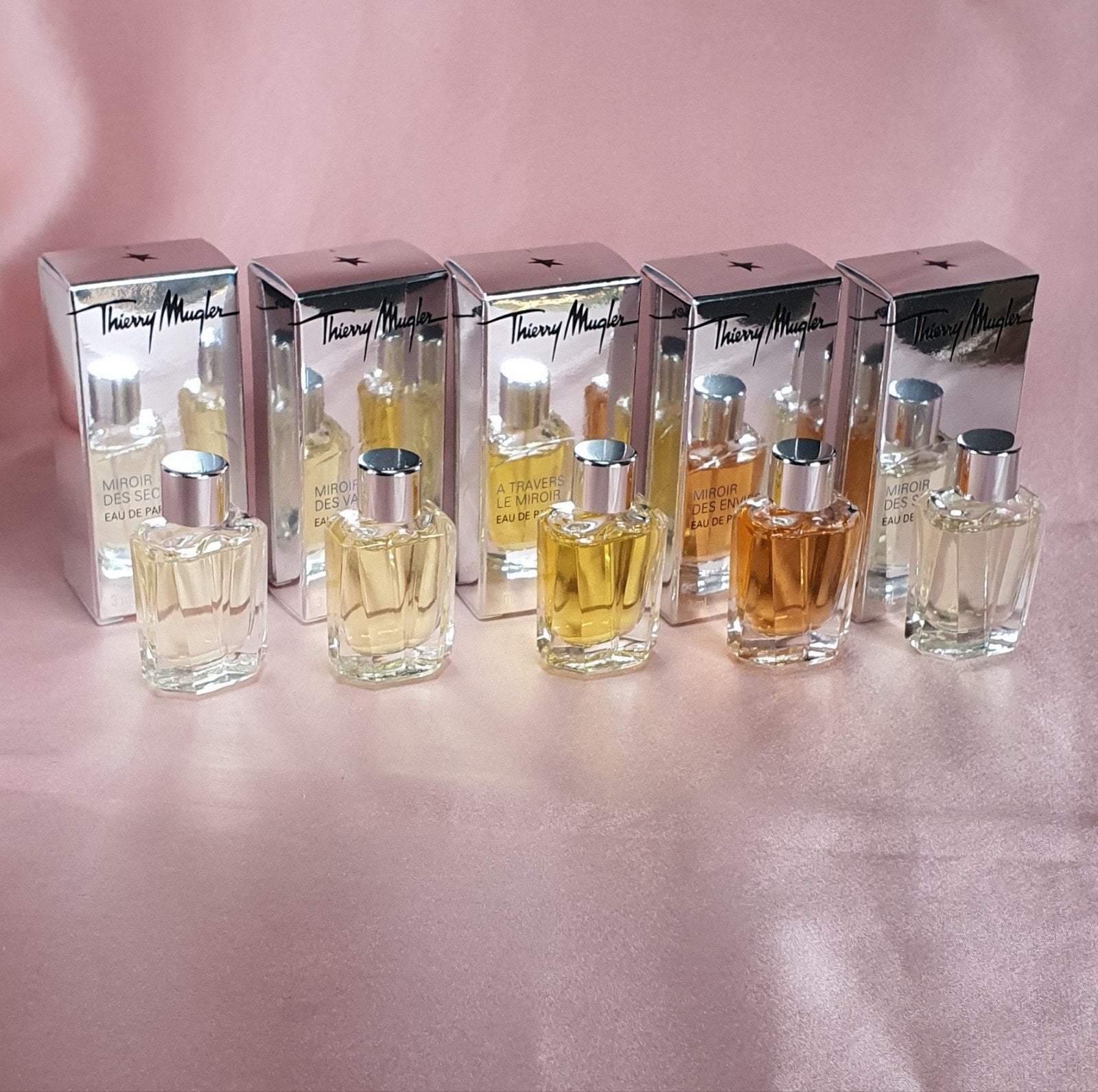Miroir Thierry Mugler 5 parfum miniatures van 3 ml, Ophalen of Verzenden, Nieuw, Miniatuur
