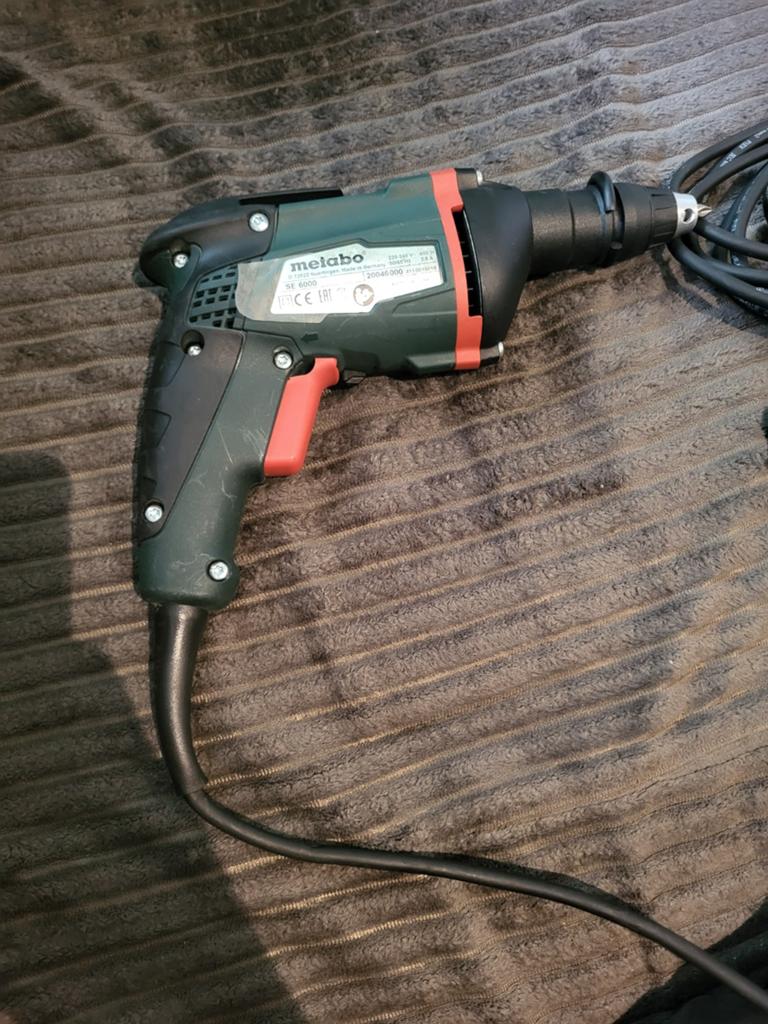 Metabo Schroevendraaier SE 6000 - Krachtig en Betrouwbaar, Doe-het-zelf en Verbouw, Gebruikt, Variabele snelheid, Ophalen of Verzenden