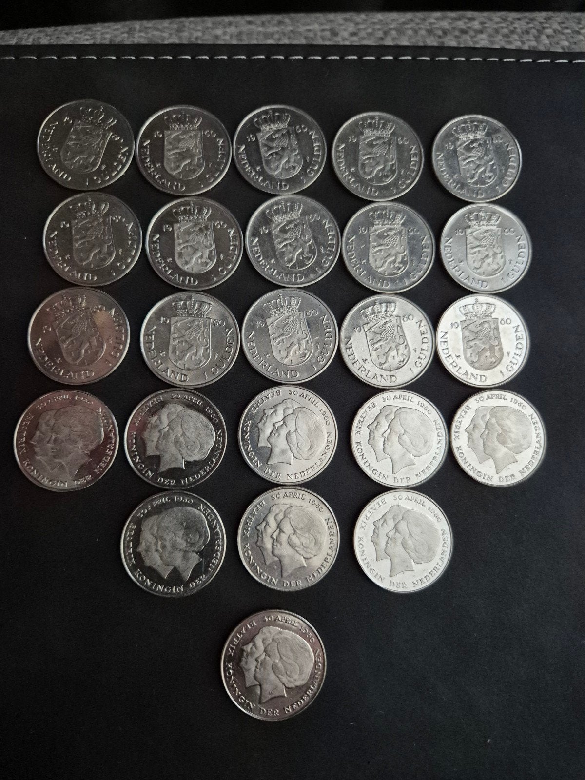 Set van 25 guldens Koningin Beatrix, Postzegels en Munten, Munten | Nederland, 1 gulden, Setje, Koningin Beatrix, Zilver