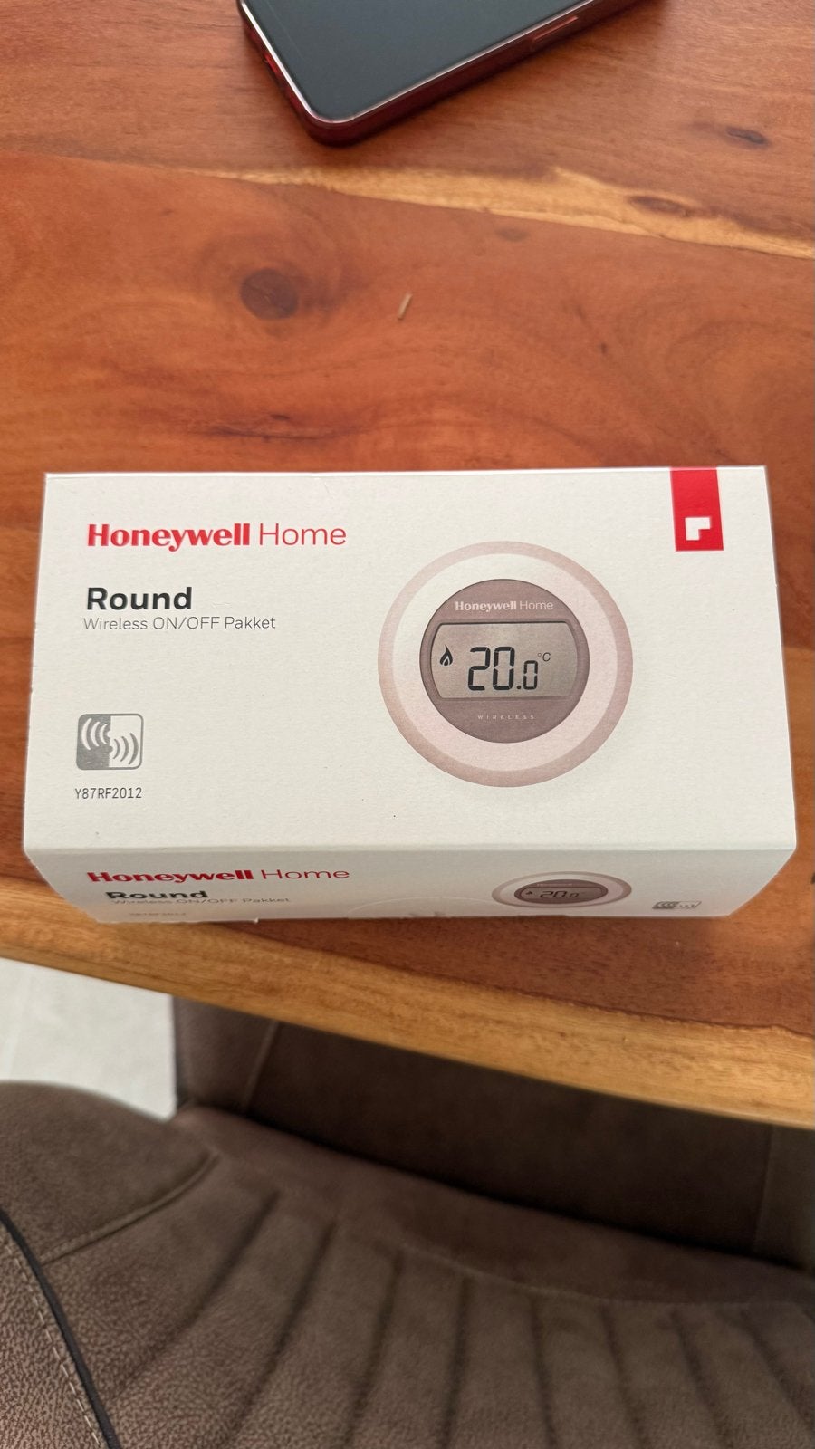 Honeywell Home Round Draadloos ON/OFF Thermostaat Pakket, Ophalen, Slimme thermostaat, Nieuw