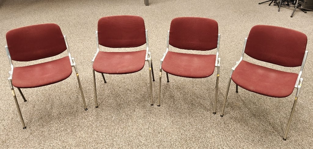 Vier stoelen Castelli DSC 106 Italiaans Design/Vintage, Ophalen, Gebruikt, Italiaanse design, vintage, Metaal