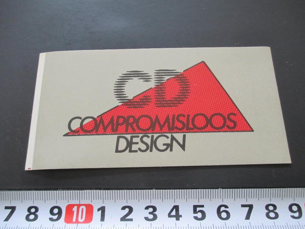sticker CD compromisloos design *, Ophalen, Zo goed als nieuw