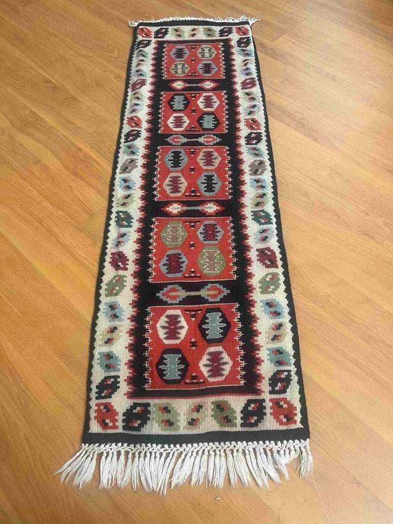 Vintage kelim kleed met ingestikte yogamat 110/36, Gebruikt, 100 tot 150 cm, Ophalen of Verzenden, Mon Plaisir 19, Etten-Leur, Netherlands
