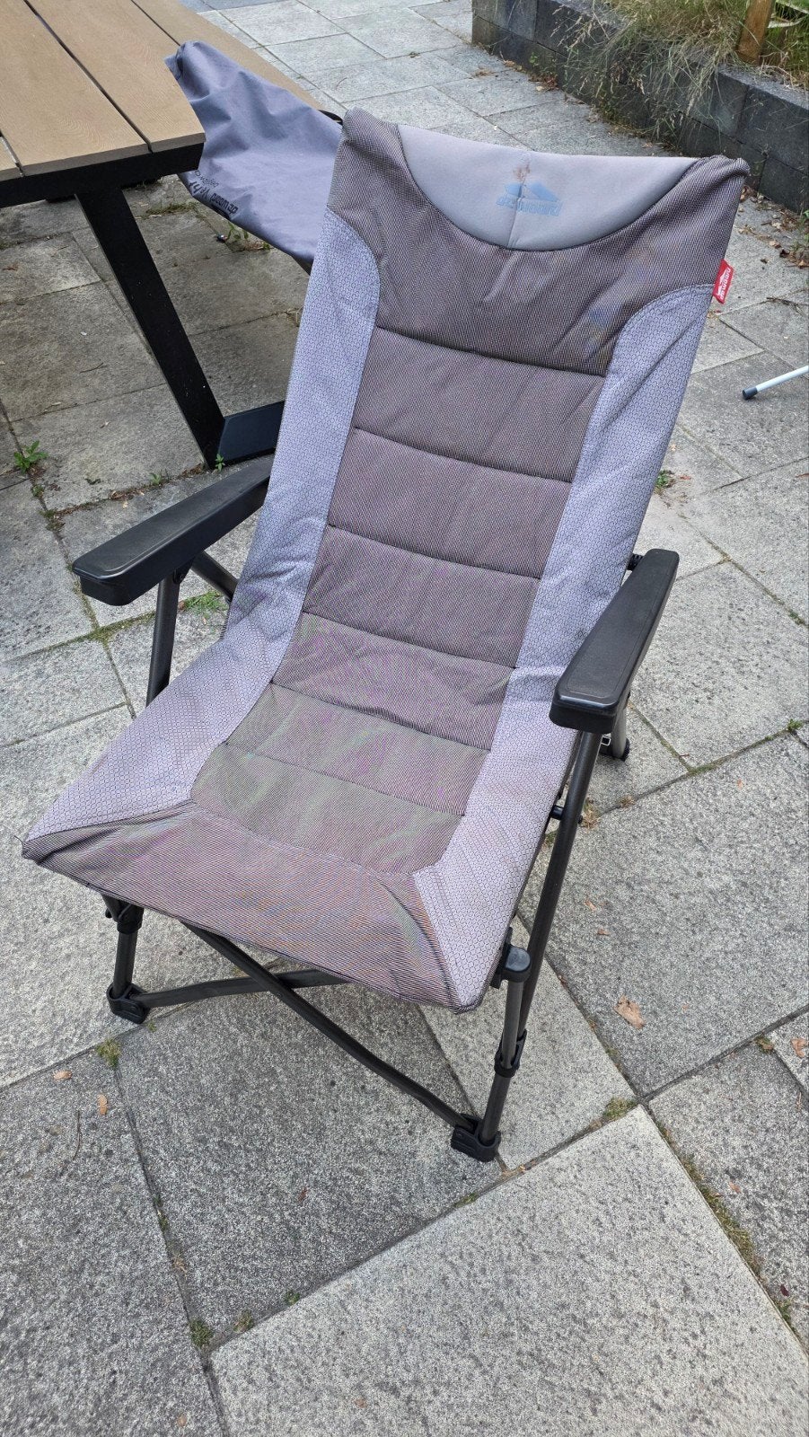 De Waard campingstoel met verstelbare rugleuning, Caravans en Kamperen, Kampeeraccessoires, Ophalen