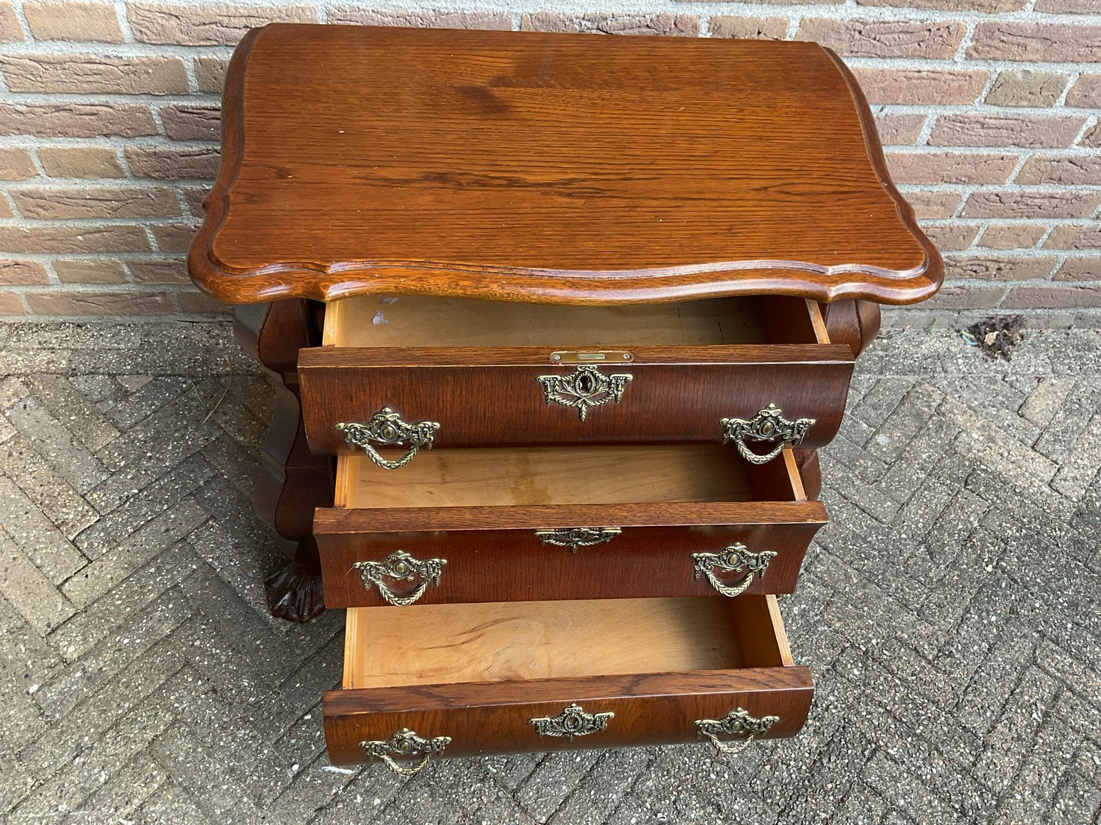 Buikkastje met 3 laden - mahonie, Ophalen