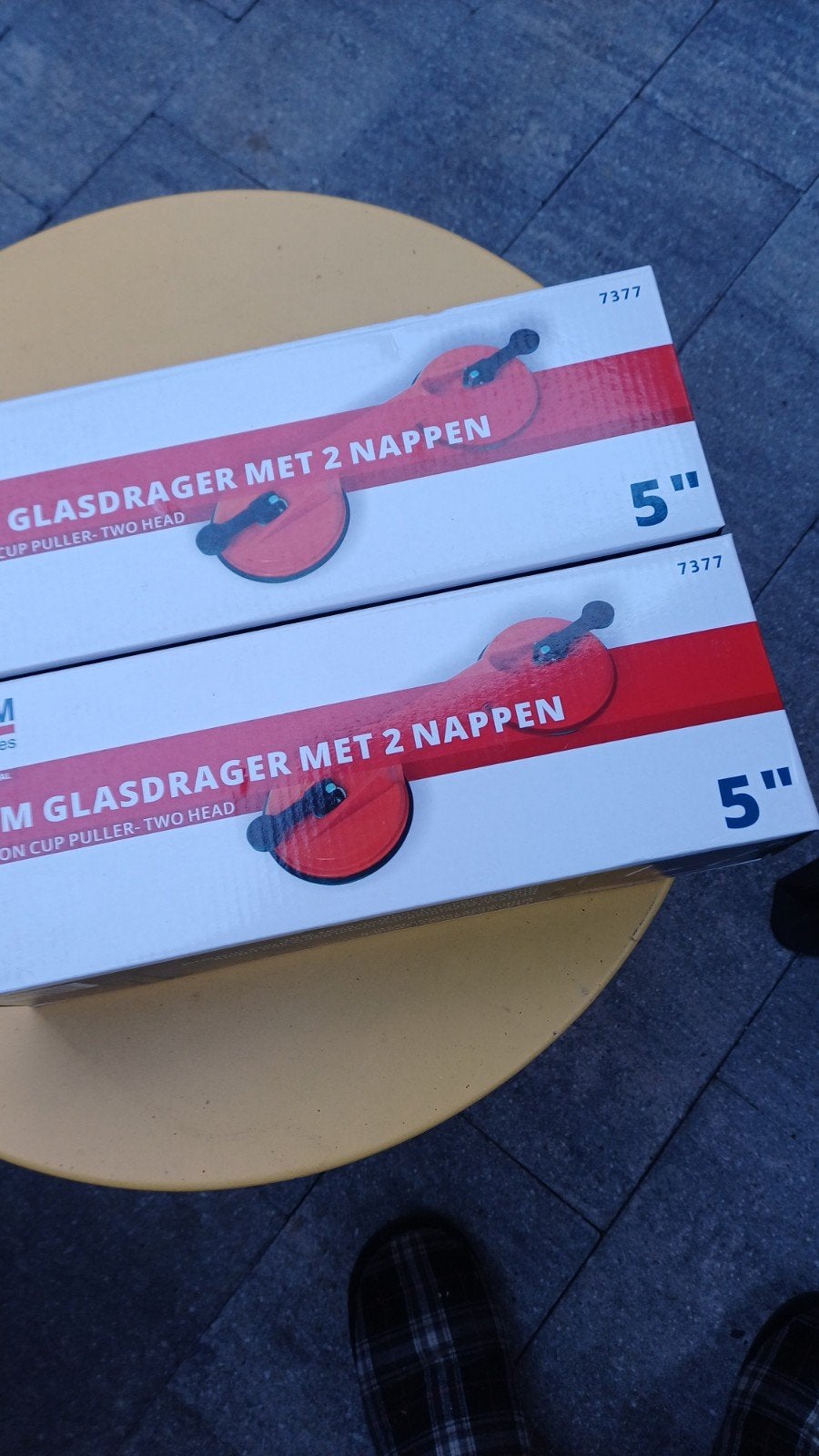 Glasdrager met 2 zuignappen - 5 inch, Ophalen, Nieuw, Overige typen