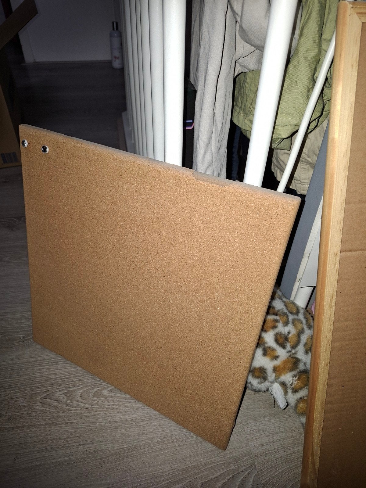 Prikbord kurk 40x40 cm, Ophalen, Gebruikt, Natuurlijk materiaal, Overige typen